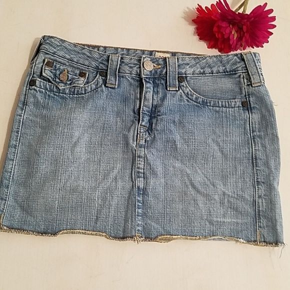 True Religion Dresses & Skirts - Vintage True religion jean mini size 31. Buda